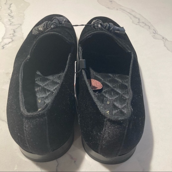 ZARA Sz  41 Suede Smoking Loafer Slipper with Tassels NWT - Picture 7 of 11